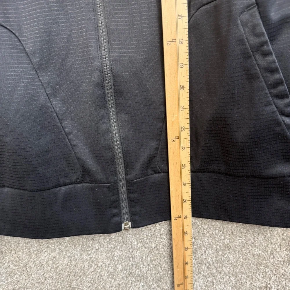 The North Face Mens Camo Full Zip Hooded Jacket Athletic Sportswear Black Medium